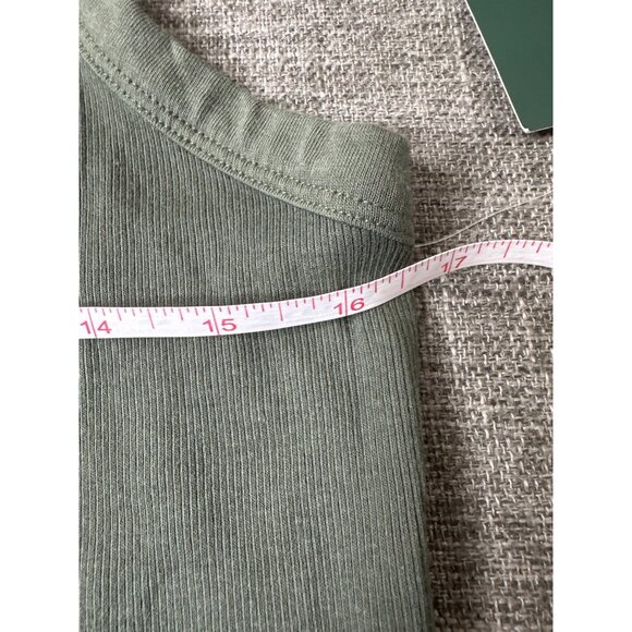 Wild Fable Womens Size Large Ribbed Tank Tops Set of 2 Green & Multicolor Trim - Picture 12 of 13